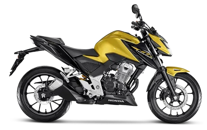 lateral-direita-moto-honda-cb-300f-twister-modelo-abs-cor-dourada
